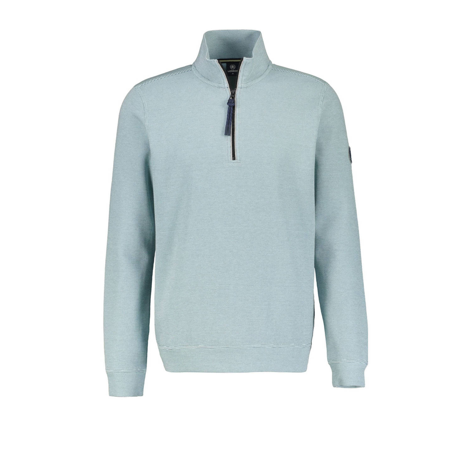 Lerros Sweatshirt effen brei troyer voor heren