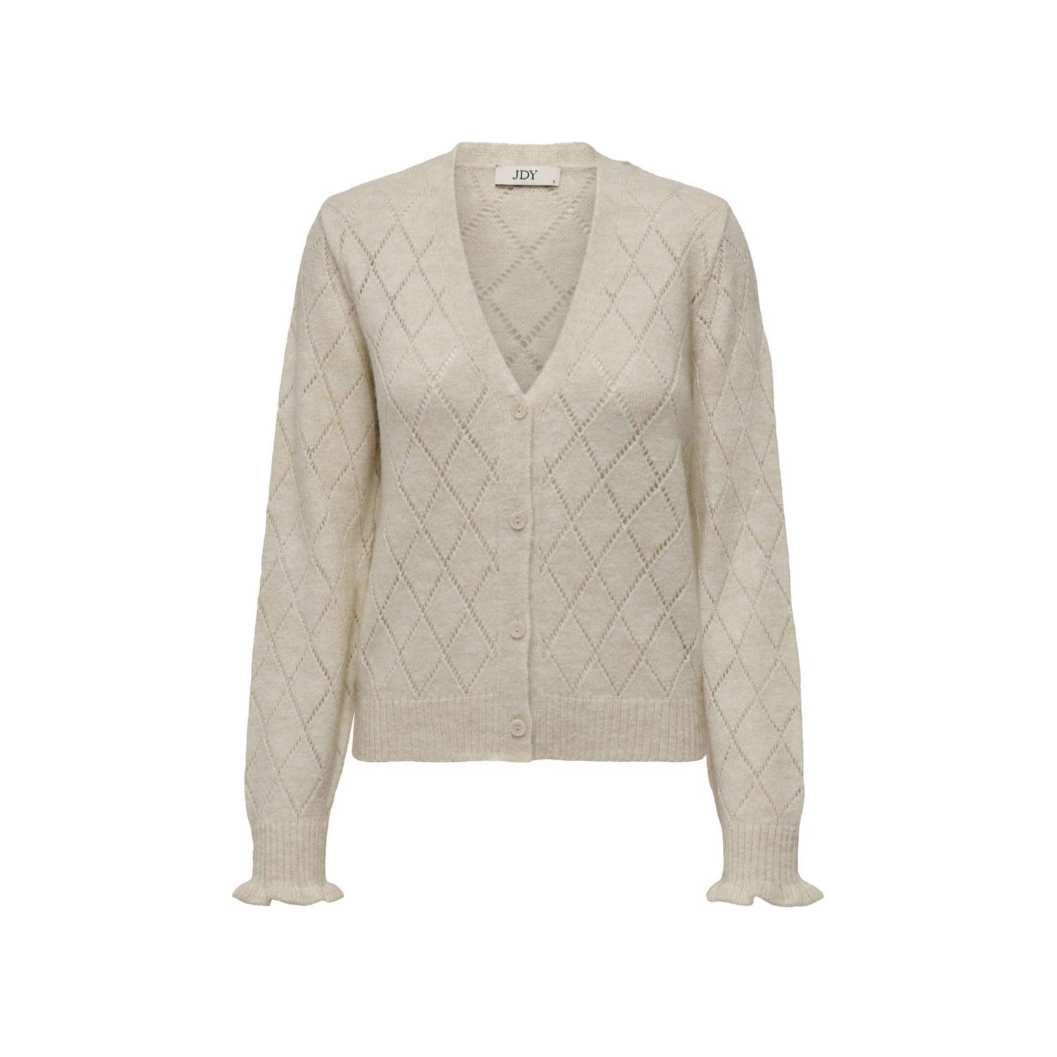 JDY Vest LETTY L S V-NECK STRUC CARDI KNT NOOS