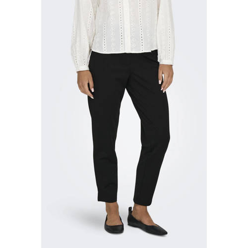 JDY cropped tapered fit chino JDYNEW zwart afbeelding