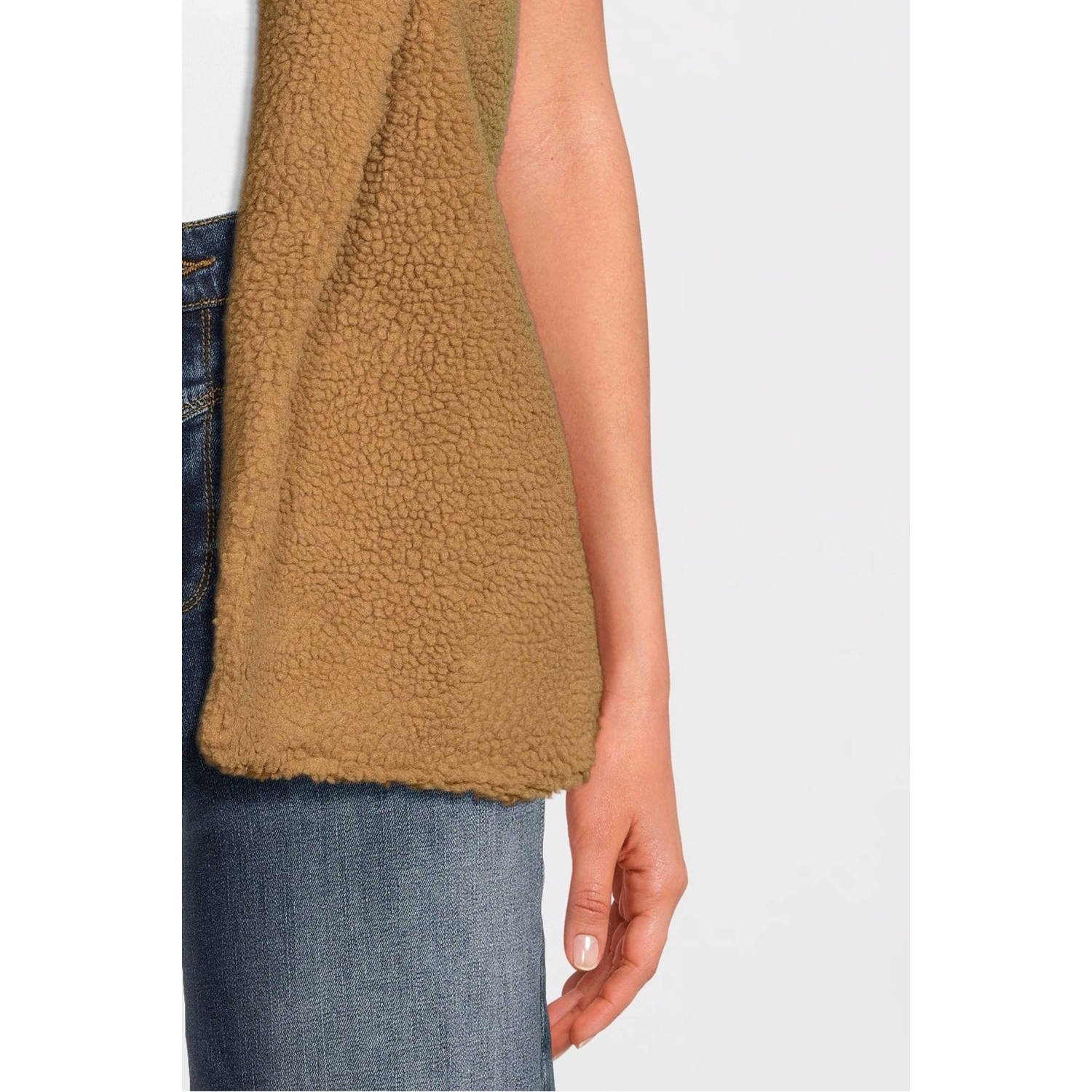 JDY gilet lichtbruin