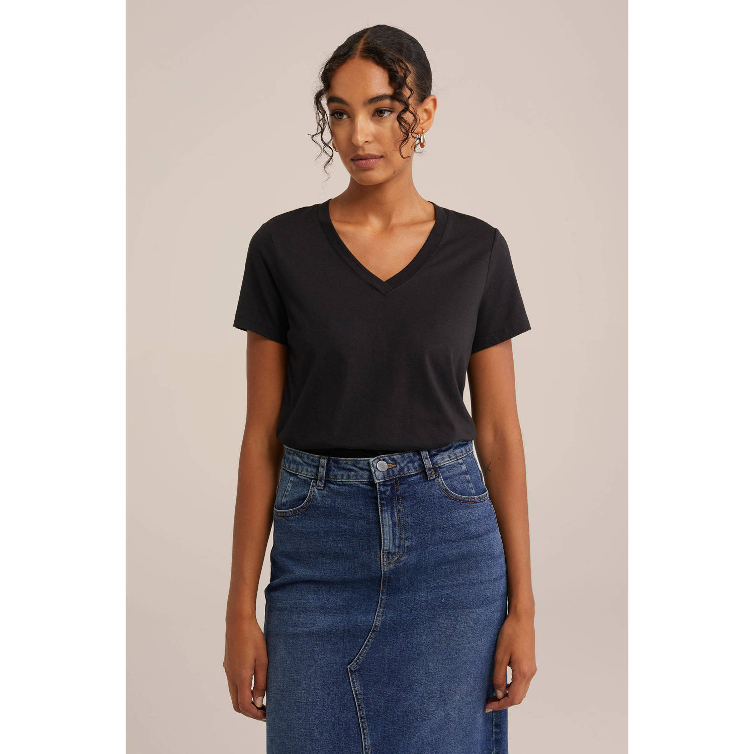 WE Fashion top zwart