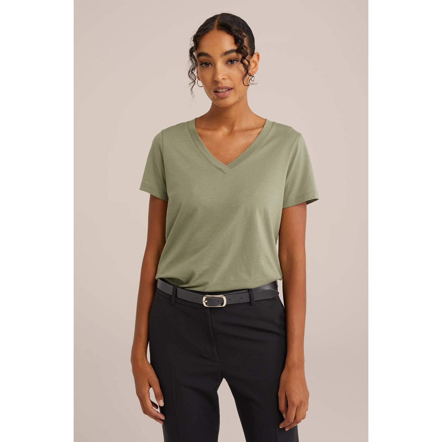 WE Fashion top groen