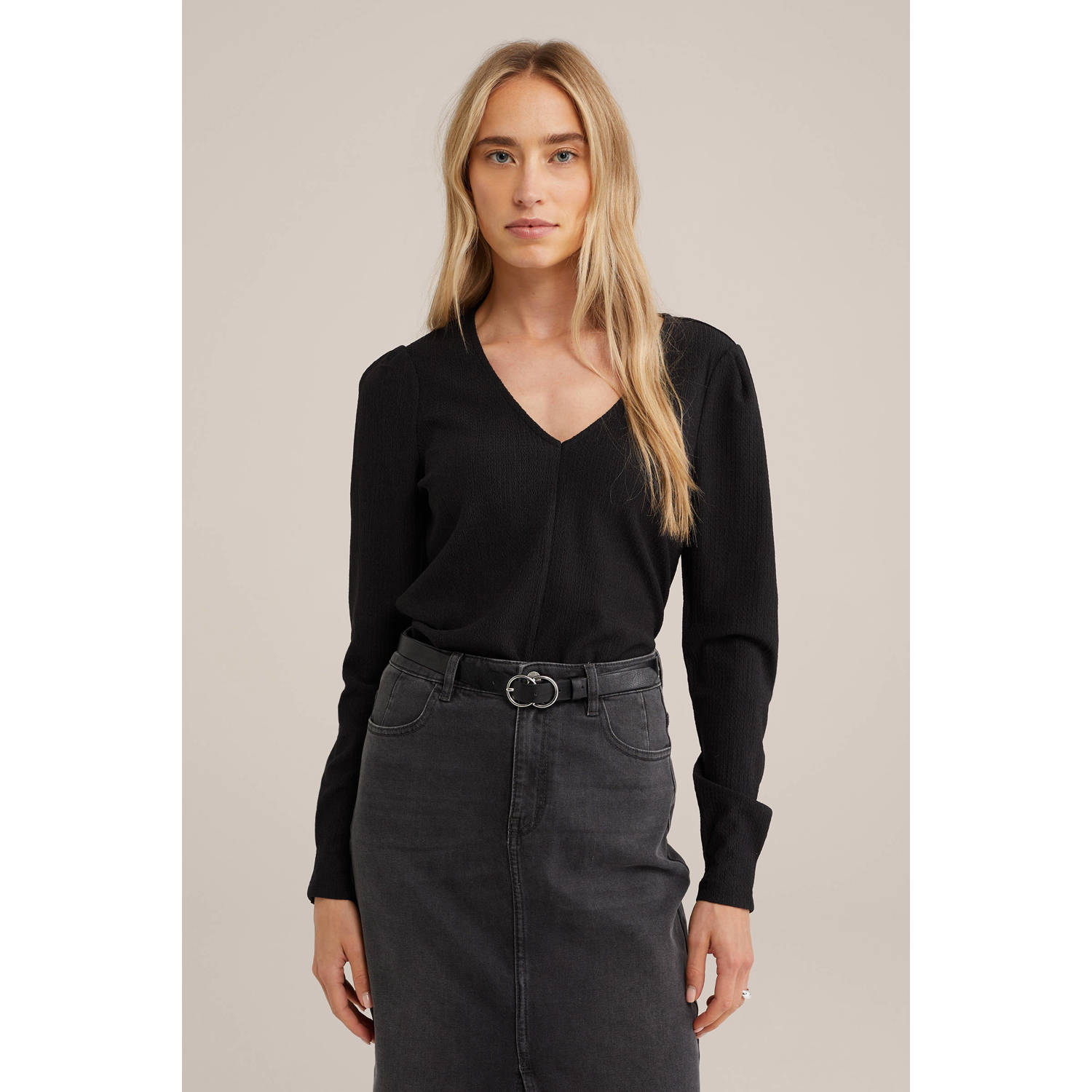 WE Fashion top zwart