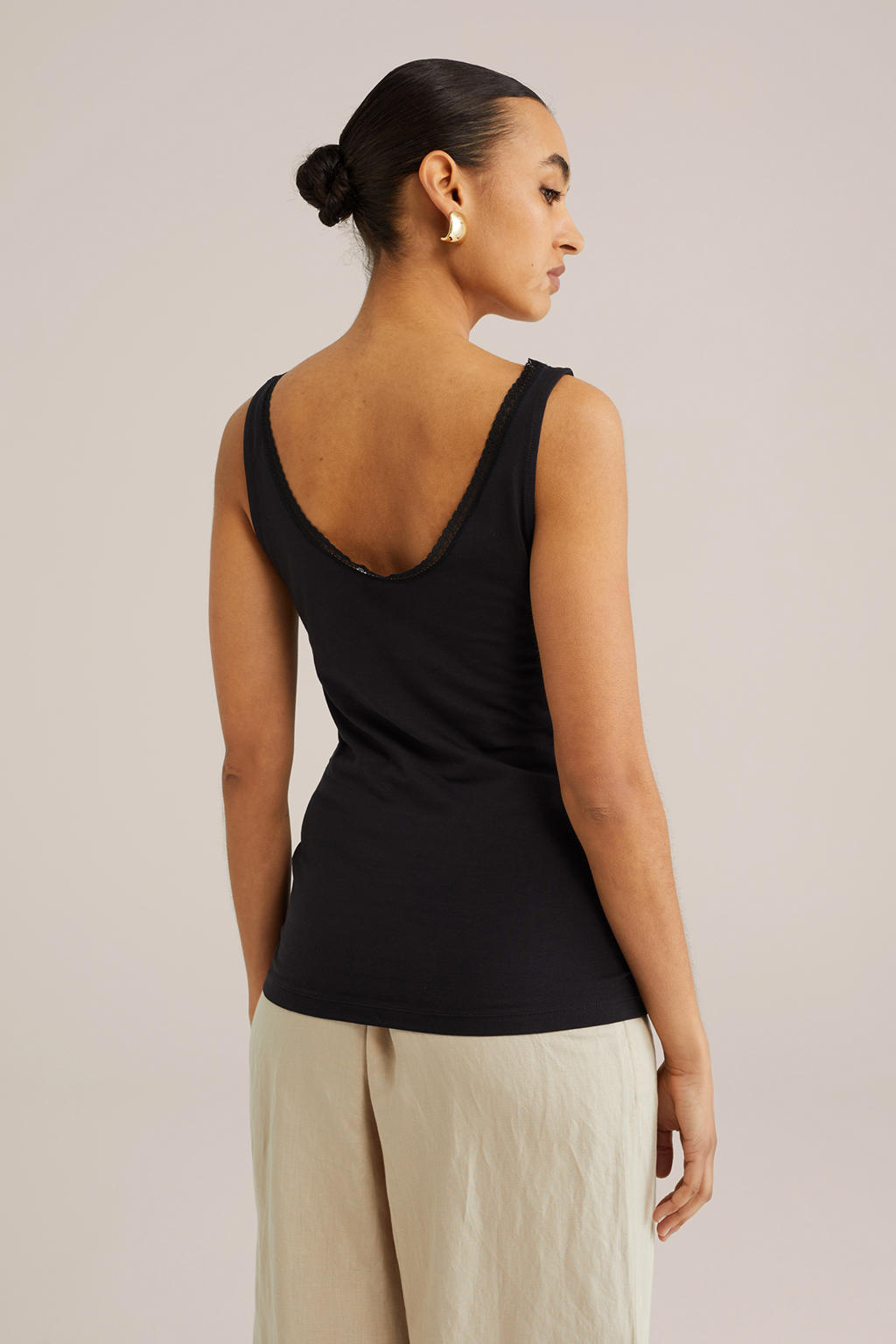 WE Fashion singlet zwart