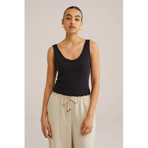 WE Fashion singlet zwart afbeelding
