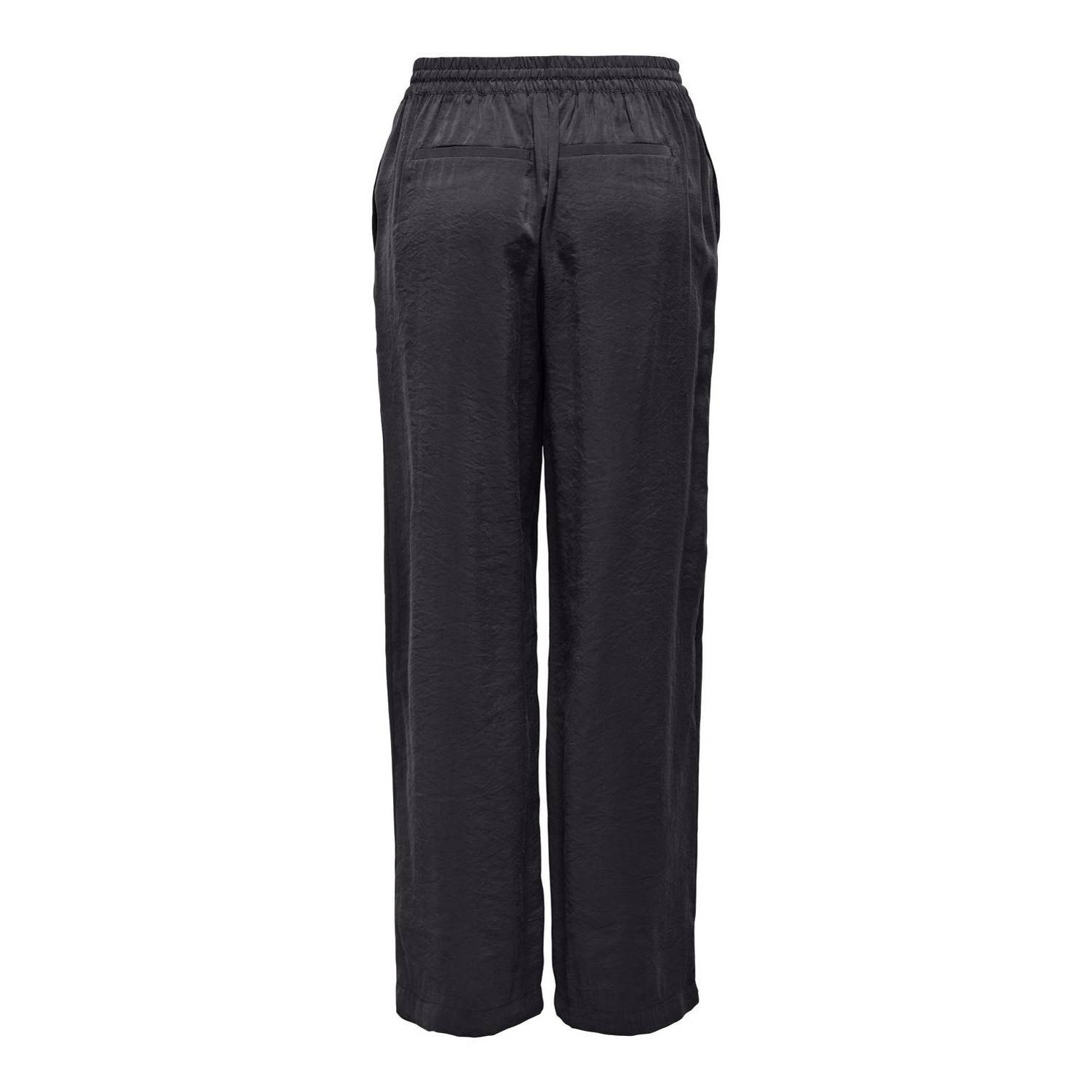 JDY Shelly Sterk x Wehkamp wide leg broek AIA zwart