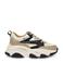 Steve Madden Progressive chunky leren sneakers kaki/zwart