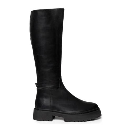Steve Madden Galina leren laarzen zwart afbeelding