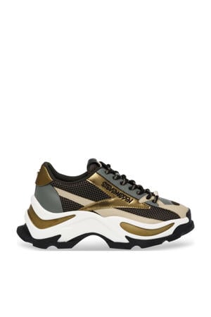 Zoomz chunky sneakers zwart/goud