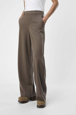 wide leg pantalon OBJLISA bruin