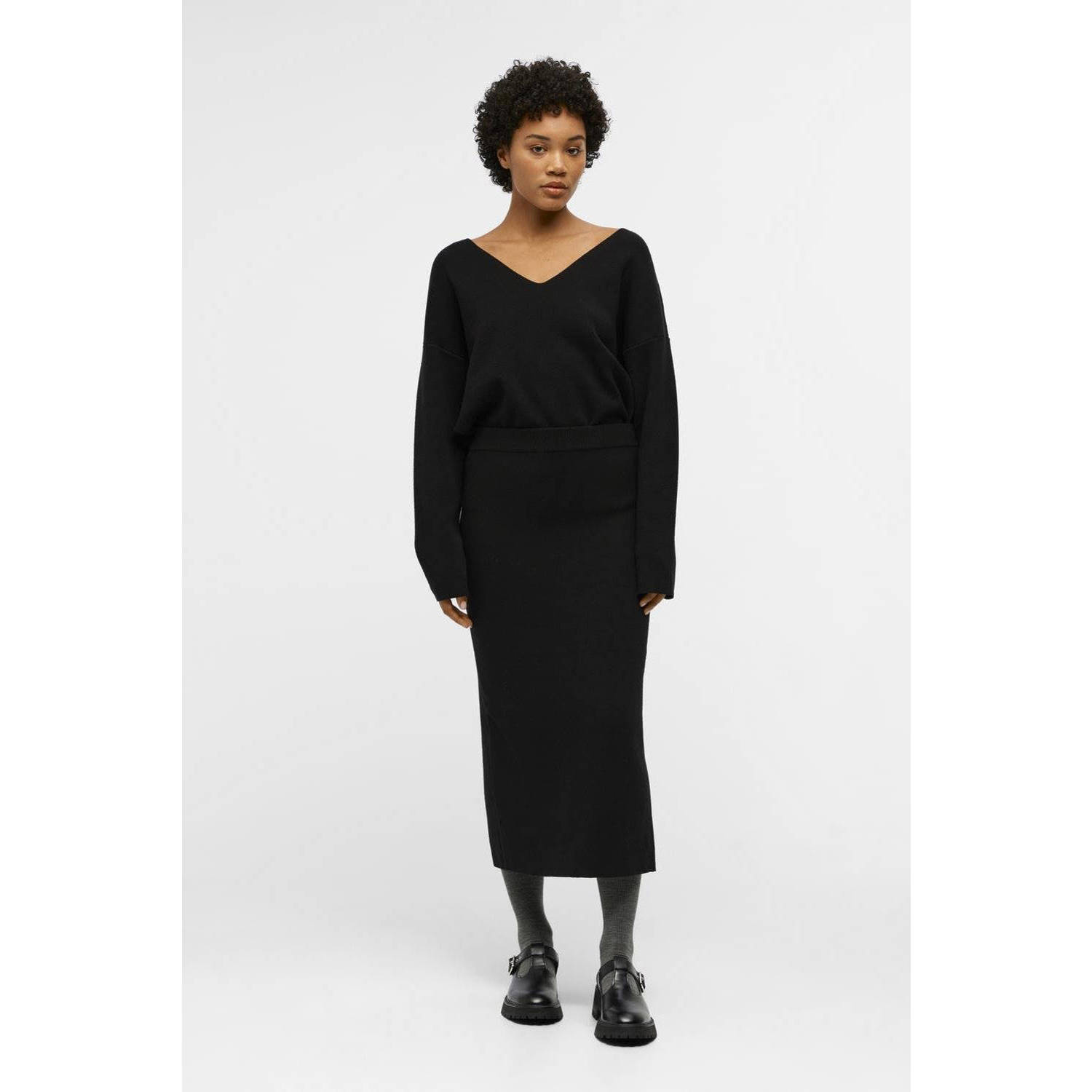 OBJECT midi rok OBJREYNARD zwart