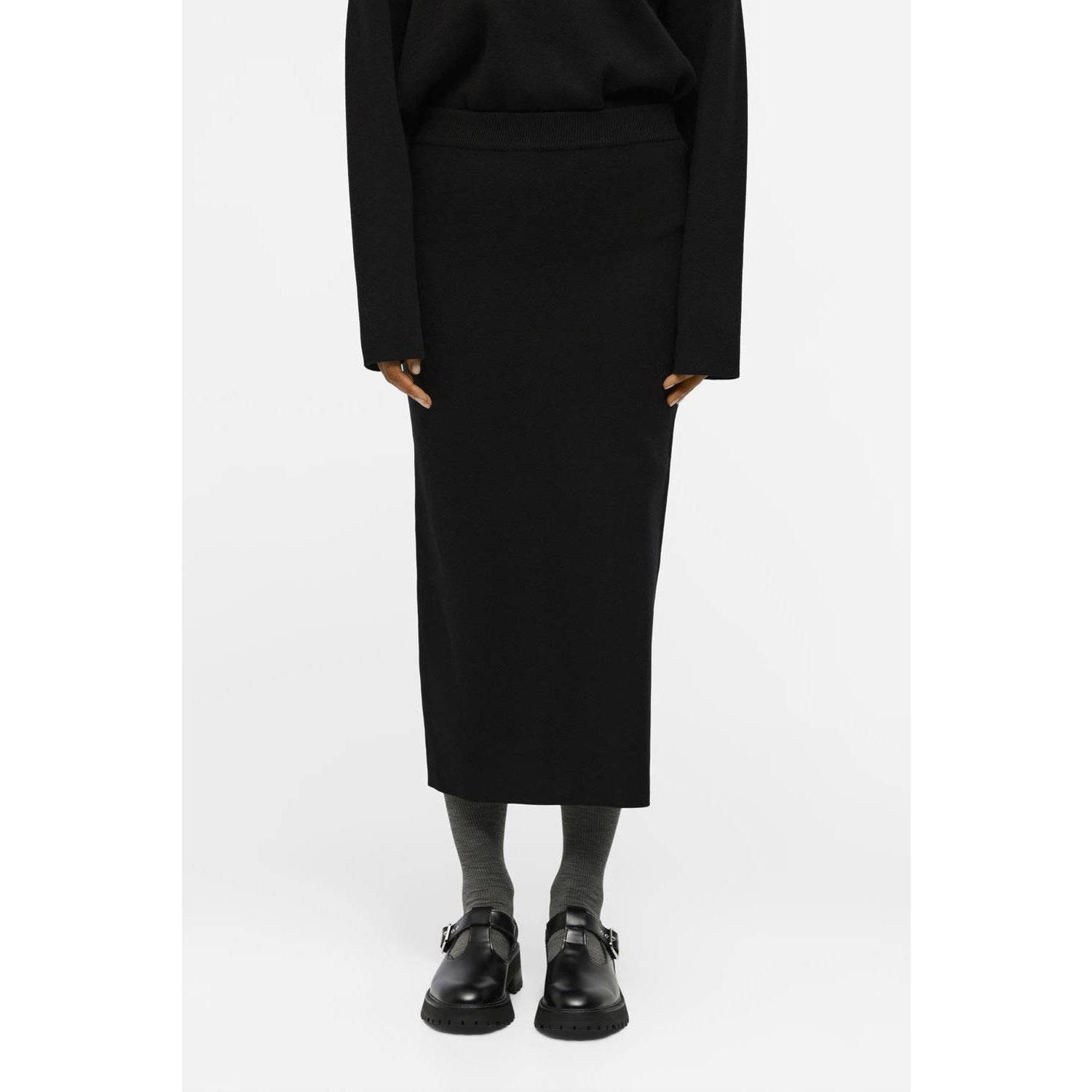 OBJECT Dames Rokken Objreynard Hw Knit Skirt Zwart