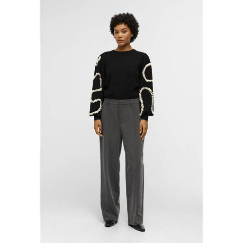 OBJECT high waist wide leg pantalon OBJSIGRID afbeelding