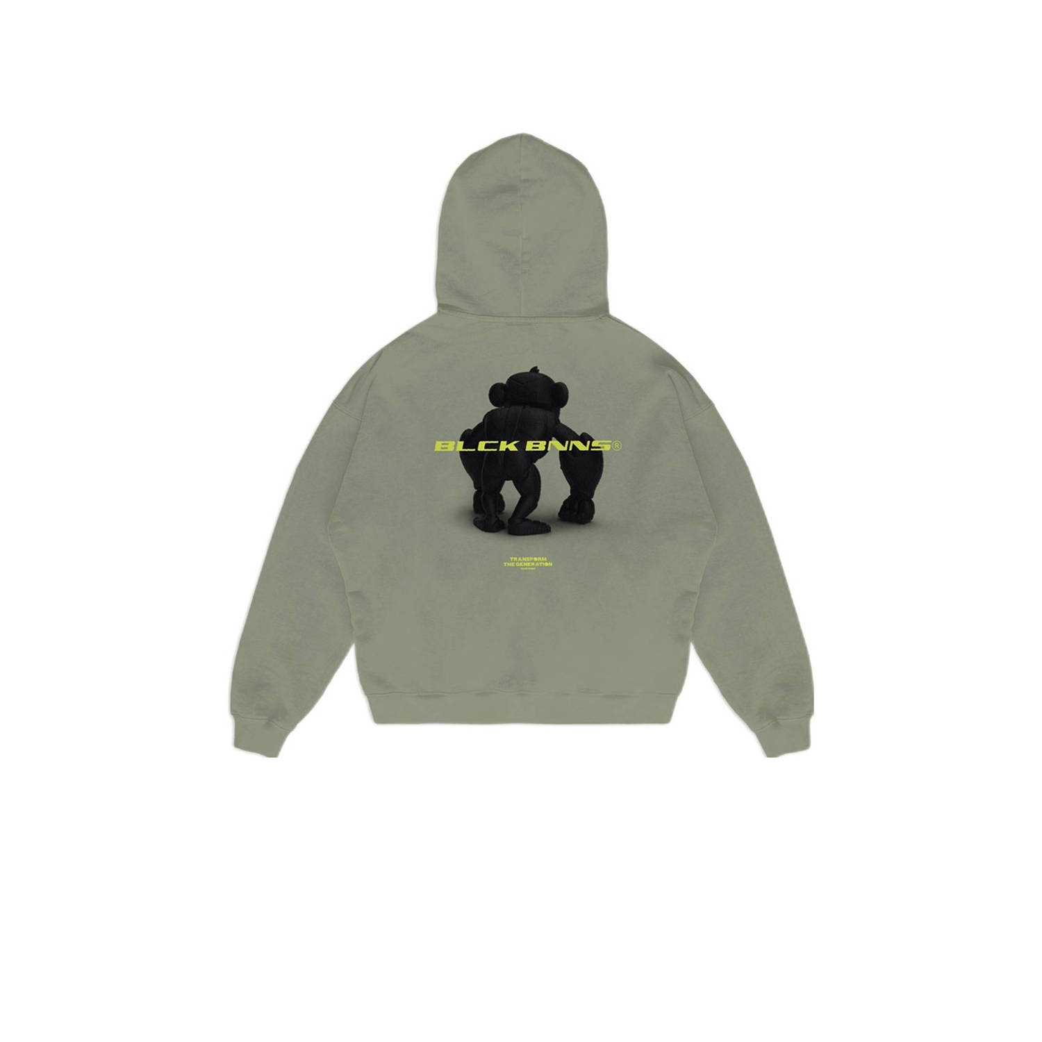 BLACK BANANAS hoodie JR. 3D CONVOY met backprint grijsgroen