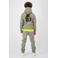 BLACK BANANAS hoodie JR. 3D CONVOY met backprint grijsgroen