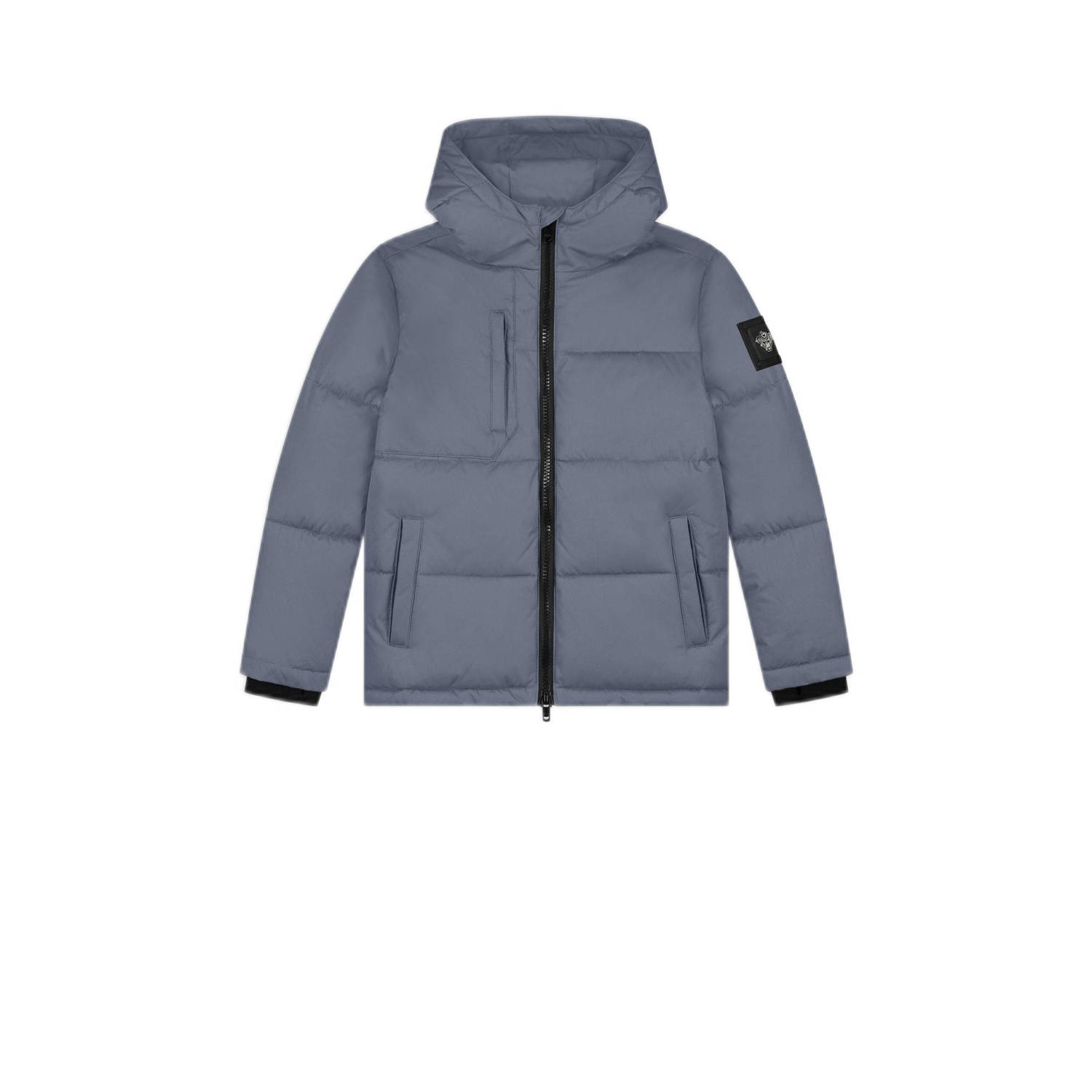 BLACK BANANAS gewatteerde winterjas JR. SONIK PLATE JACKET grijs