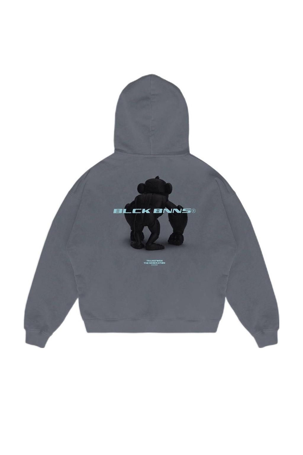 BLACK BANANAS hoodie JR. 3D CONVOY met backprint donkergrijs