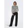 ONLY high waist wide leg jeans ONLMADISON black denim