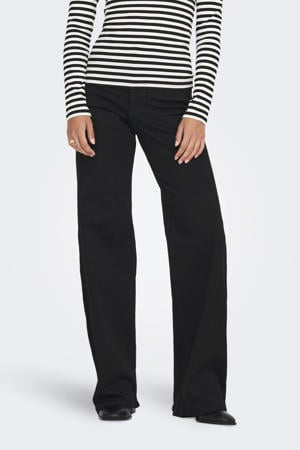 high waist wide leg jeans ONLMADISON black denim