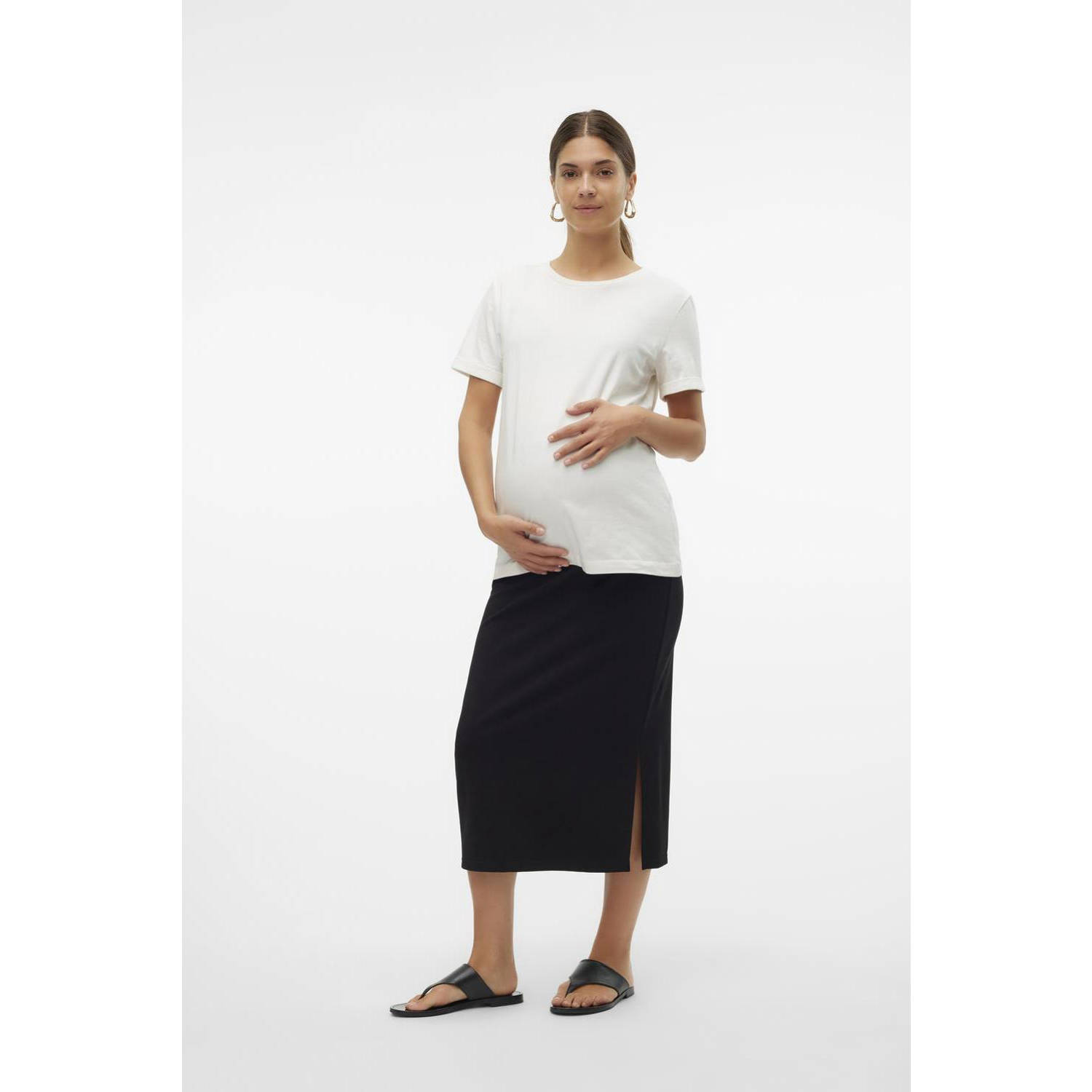 MAMALICIOUS maxi zwangerschapsrok zwart