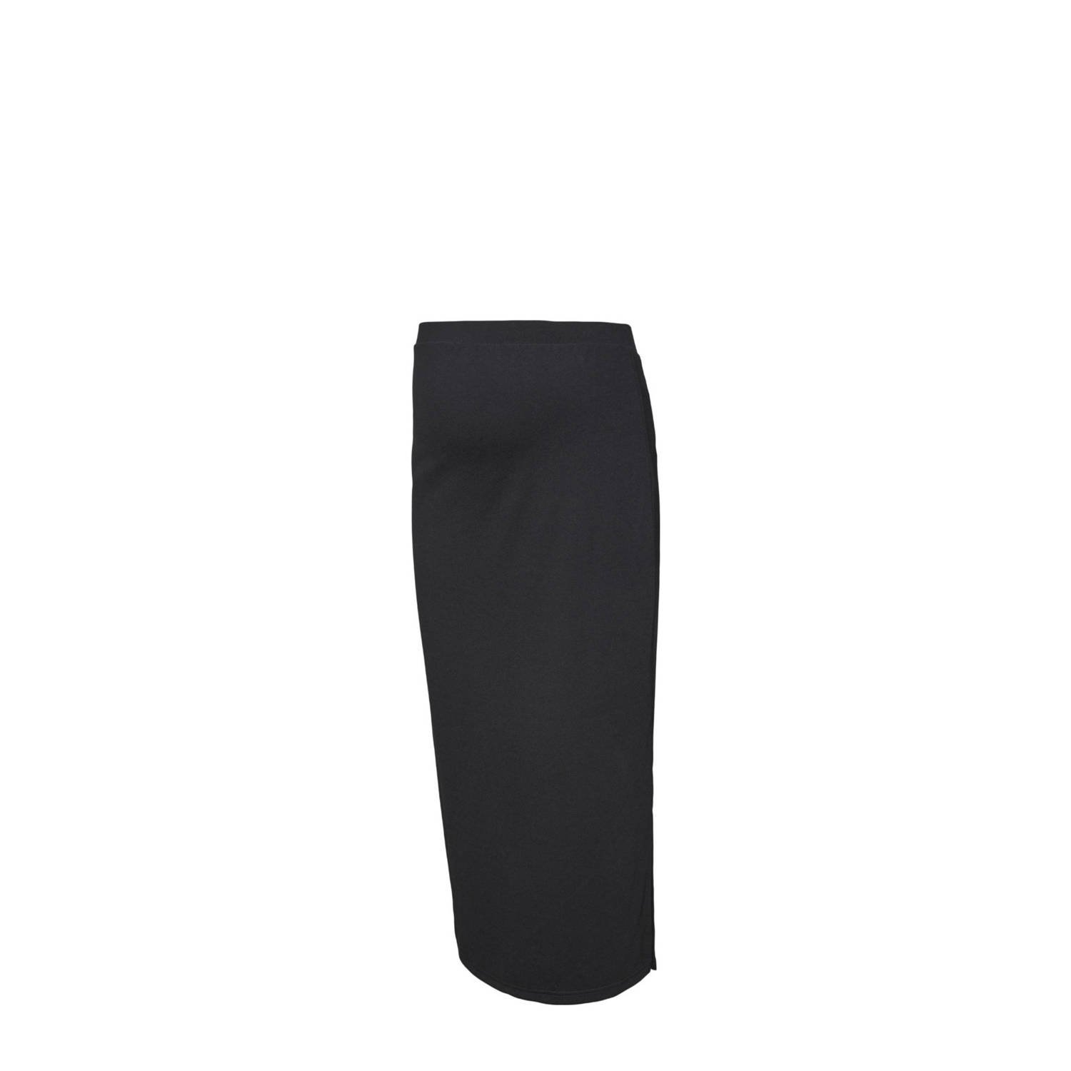 Mamalicious maxi rok zwart Dames Viscose Effen XXL