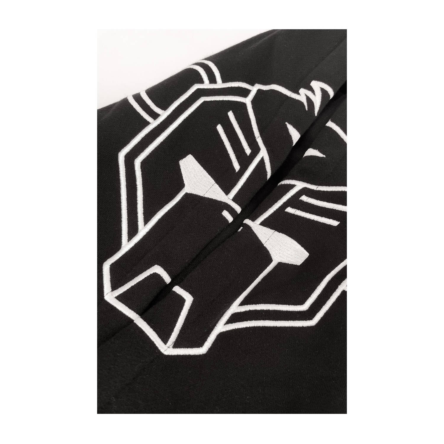 BLACK BANANAS hoodie met logo zwart wit