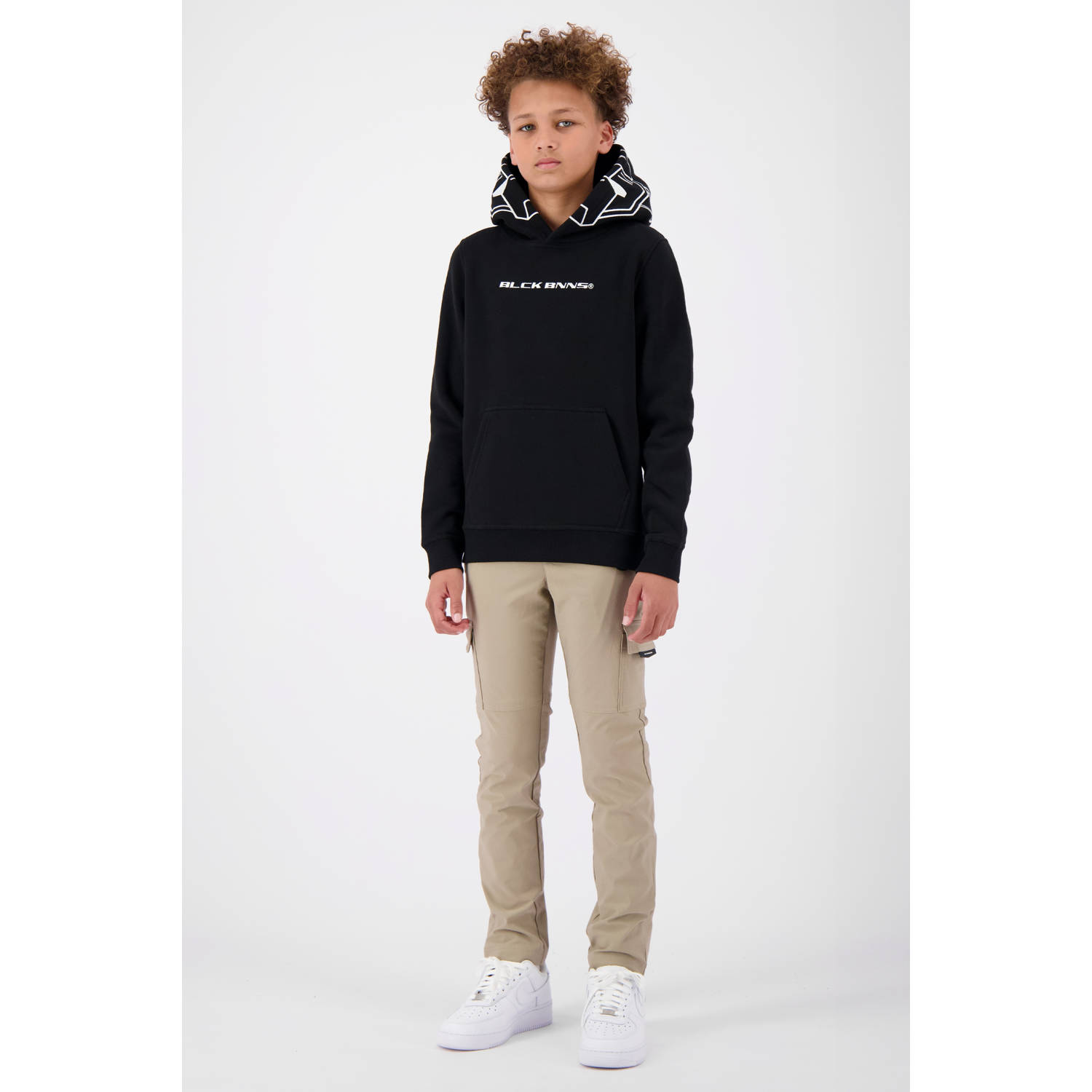 BLACK BANANAS hoodie met logo zwart wit