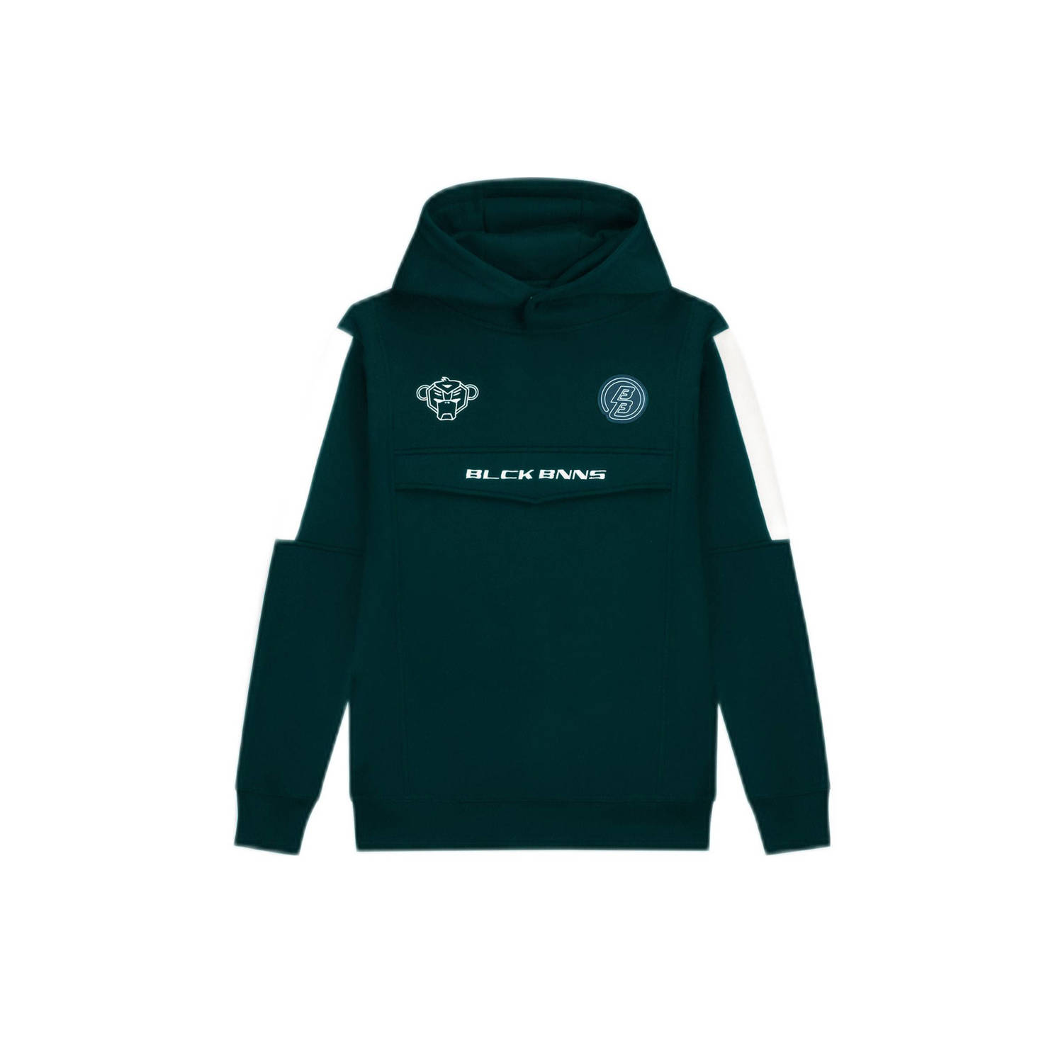 BLACK BANANAS hoodie diepgroen wit