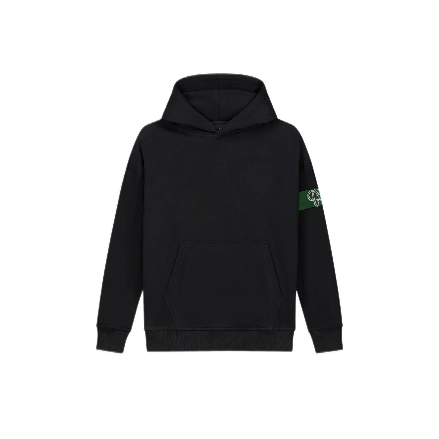 BLACK BANANAS hoodie JR. COMMANDER zwart donkergroen