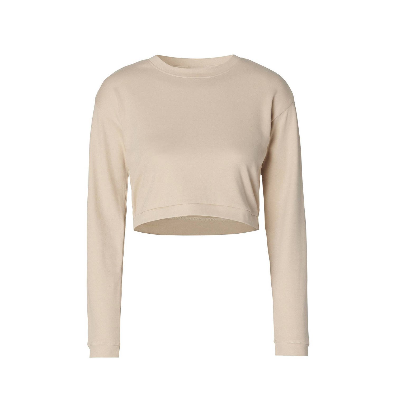 Noppies maternity crop zwangerschaps- en voedingstop Leela beige