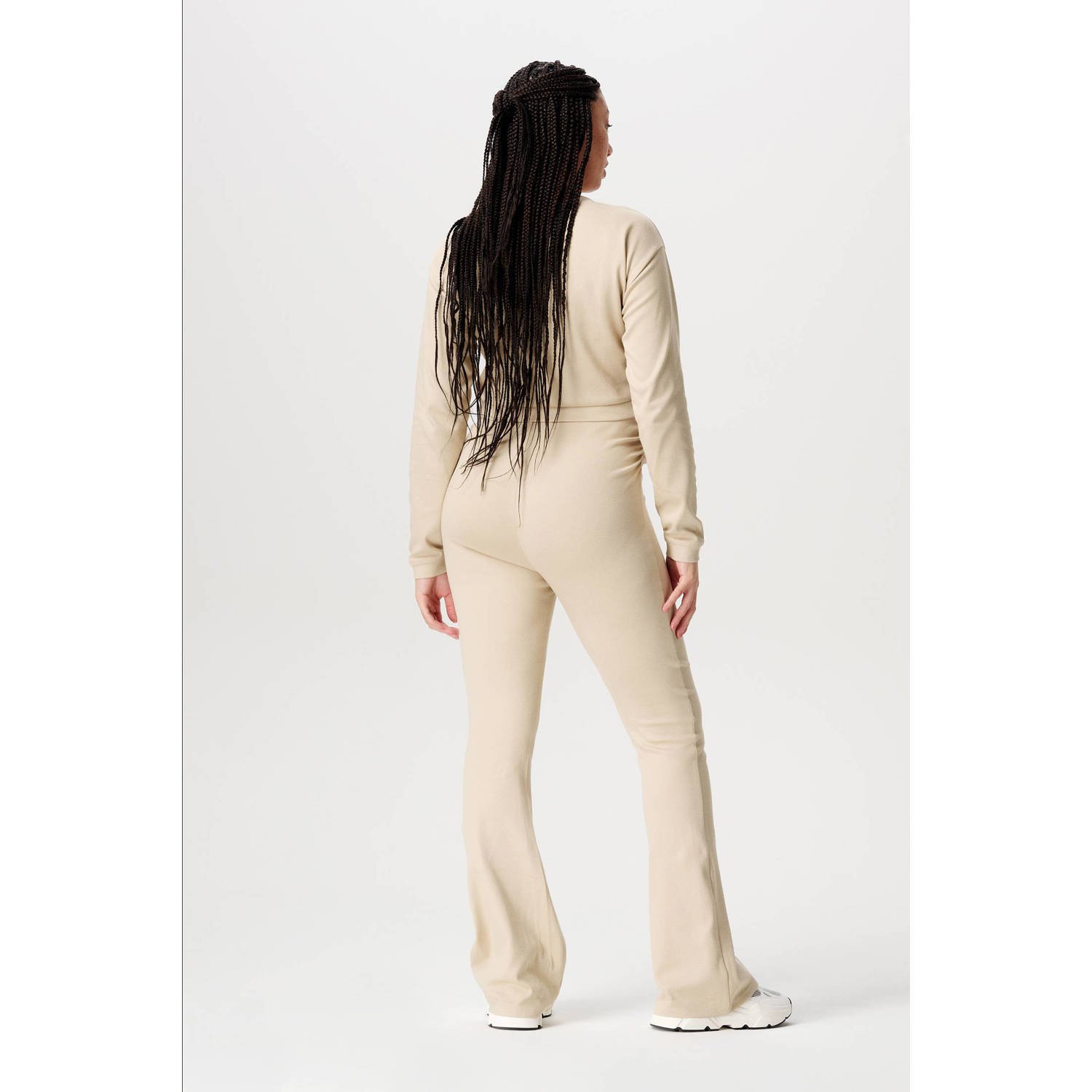 Noppies maternity crop zwangerschaps- en voedingstop Leela beige