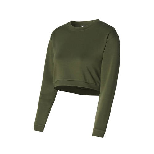 Noppies maternity crop zwangerschaps- en voedingstop Leela groen afbeelding