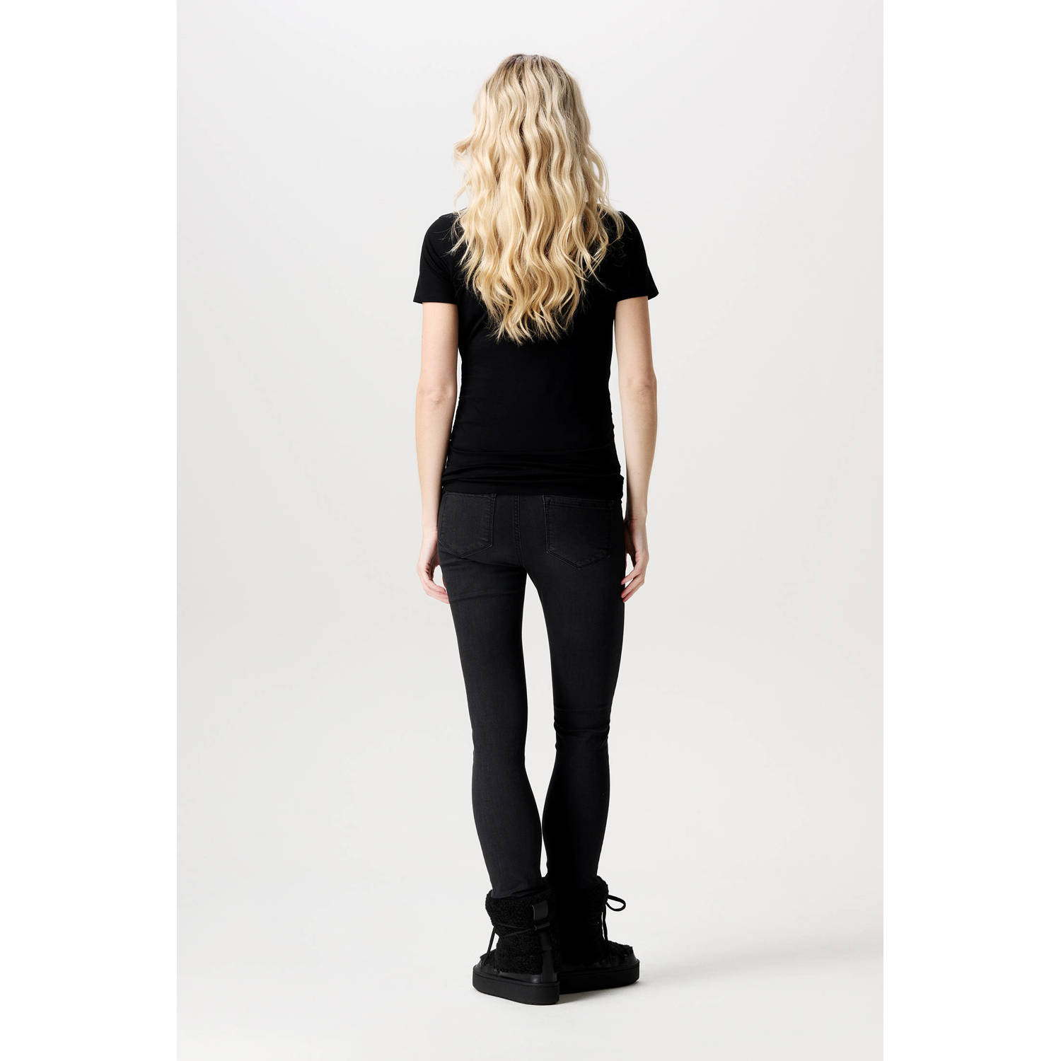 Noppies maternity zwangerschaps jegging Ella black denim