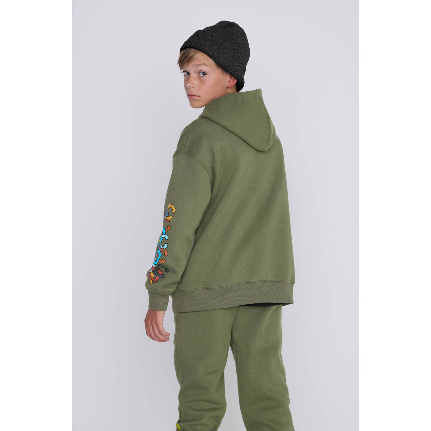 Coolcat hoodie Nelson khaki