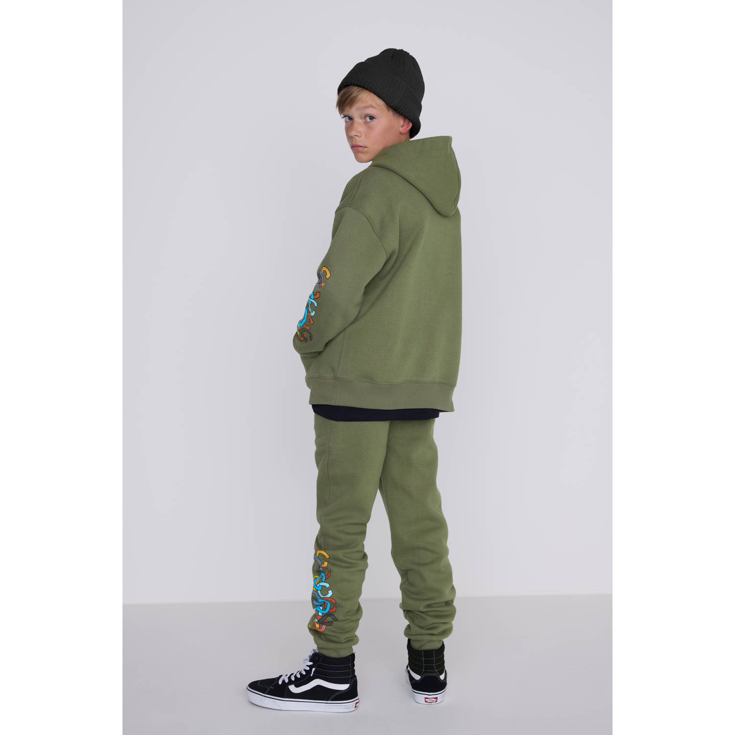 Coolcat hoodie Nelson khaki