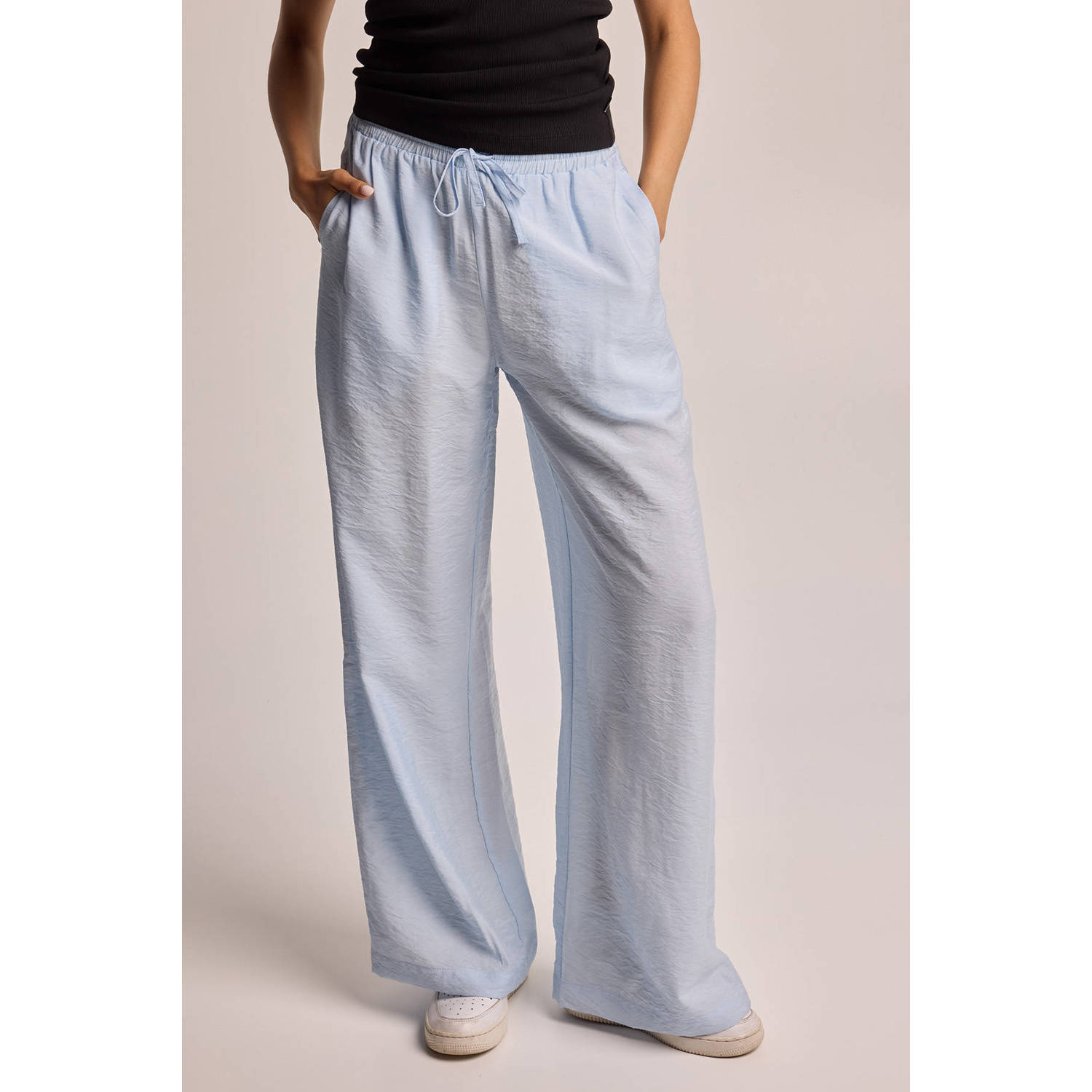 America Today regular fit broek lichtblauw