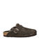 Birkenstock suède clogs bruin
