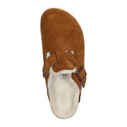 thumbnail: Birkenstock gevoerde suède clogs cognac