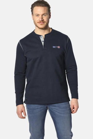 longsleeve JORNSEN Plus Size donkerblauw