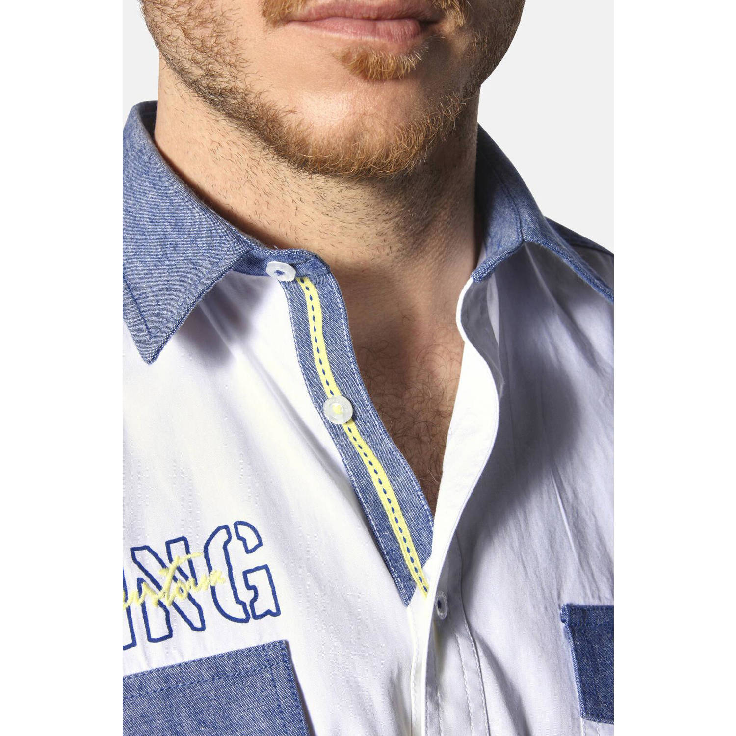 Jan Vanderstorm casual overhemd wit