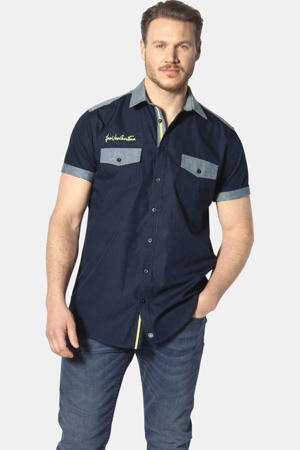 casual overhemd HERKKO Plus Size donkerblauw