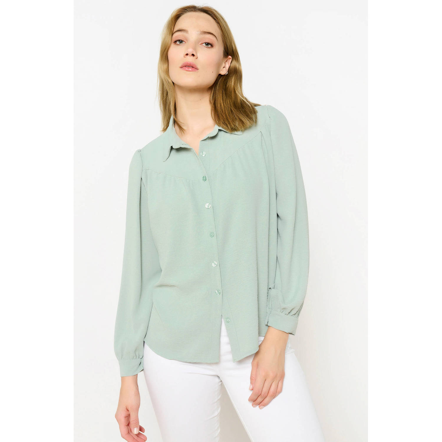 LOLALIZA blouse mintgroen