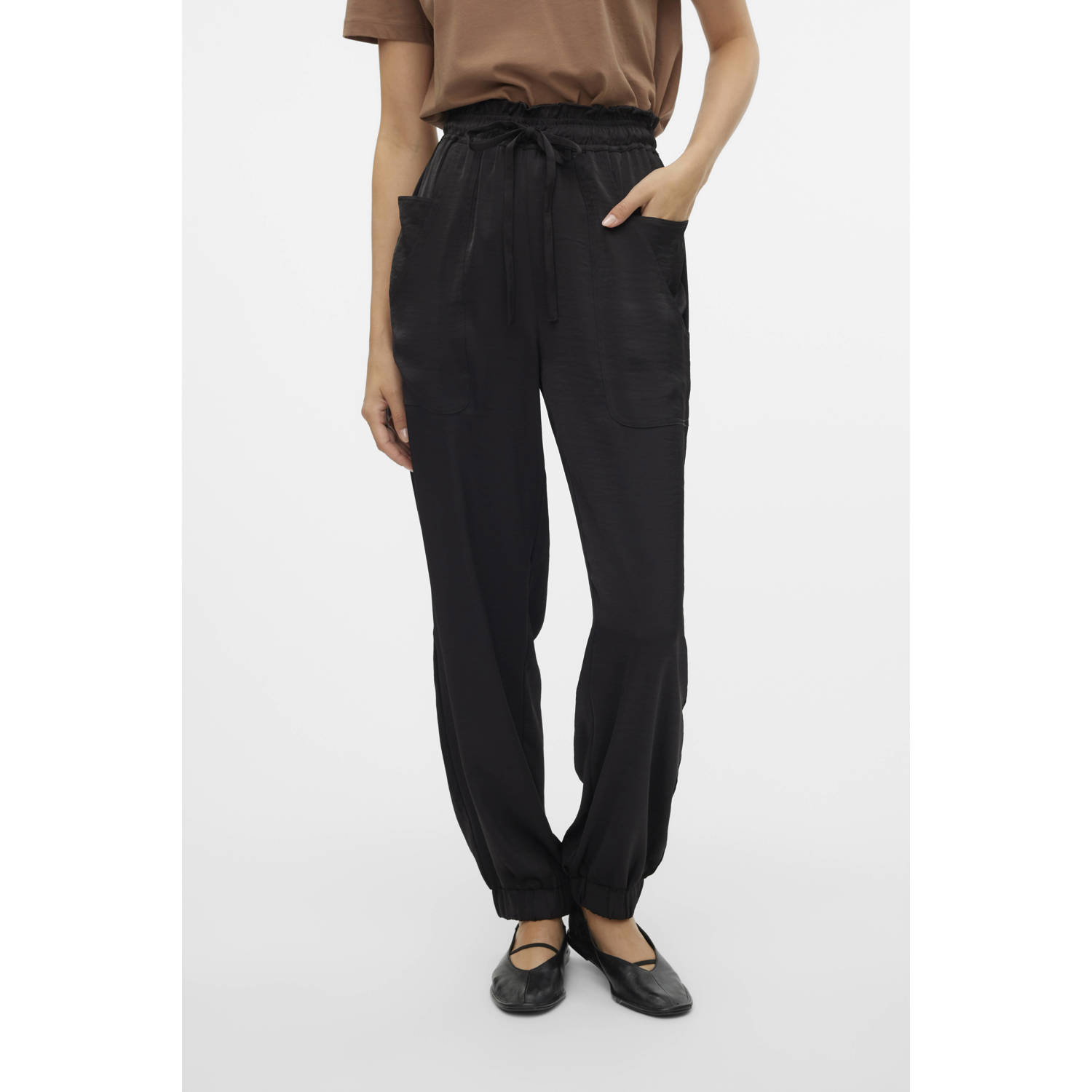 VERO MODA high waist loose fit broek VMMARYS
