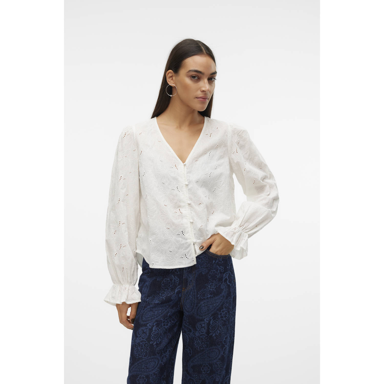 VERO MODA blouse VMBETI ecru