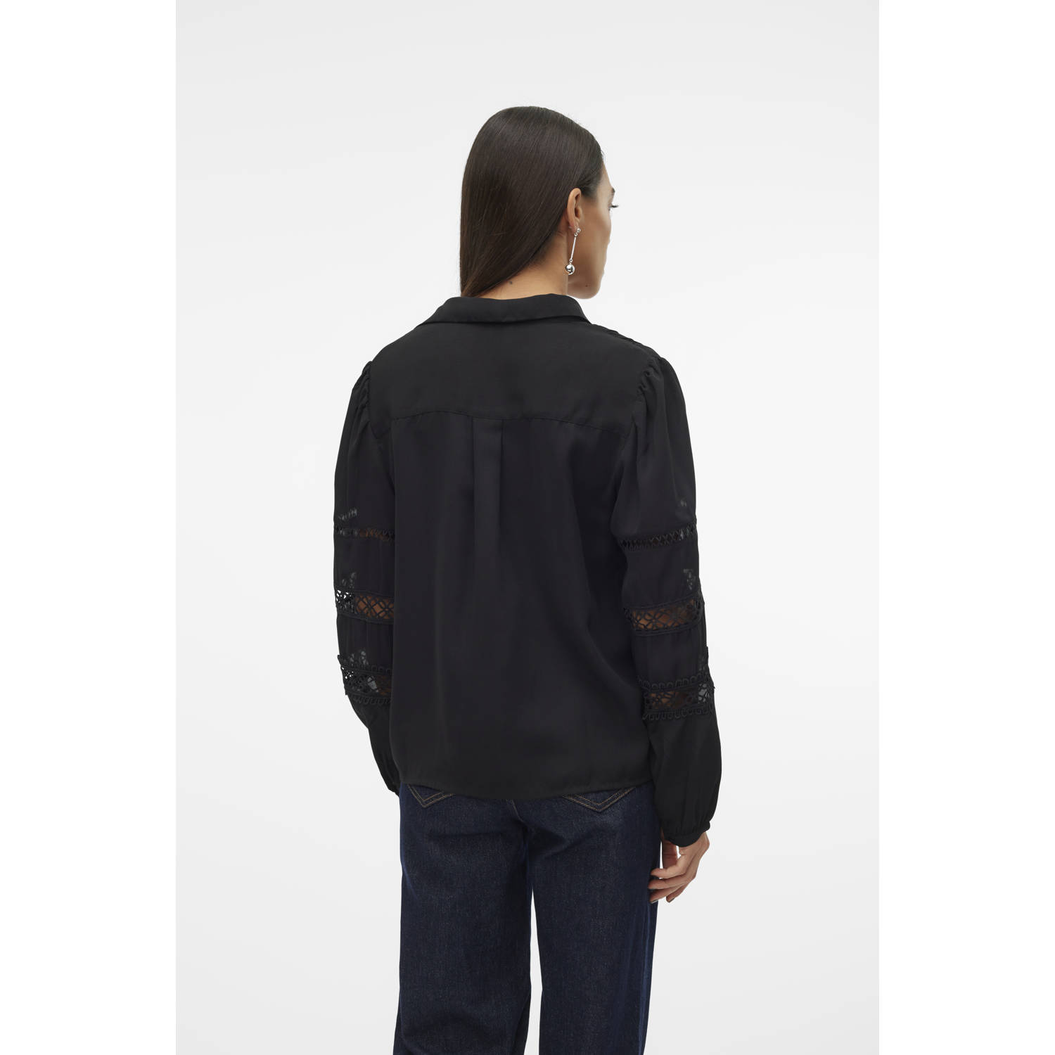 VERO MODA blouse VMRUSLA zwart