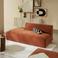 NOUS Living bank Newton halve rug rechts - terra