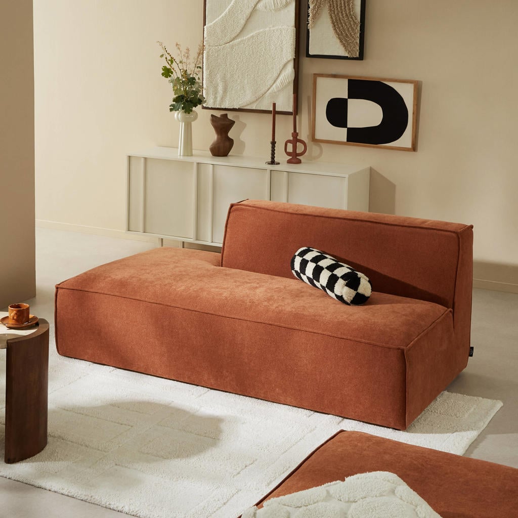 NOUS Living bank Newton halve rug rechts - terra