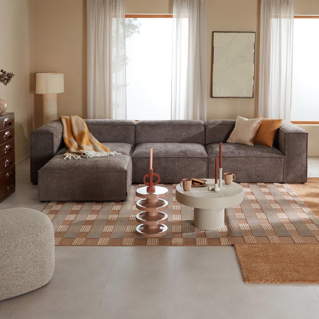 NOUS Living 4-zitsbank met hocker Igor