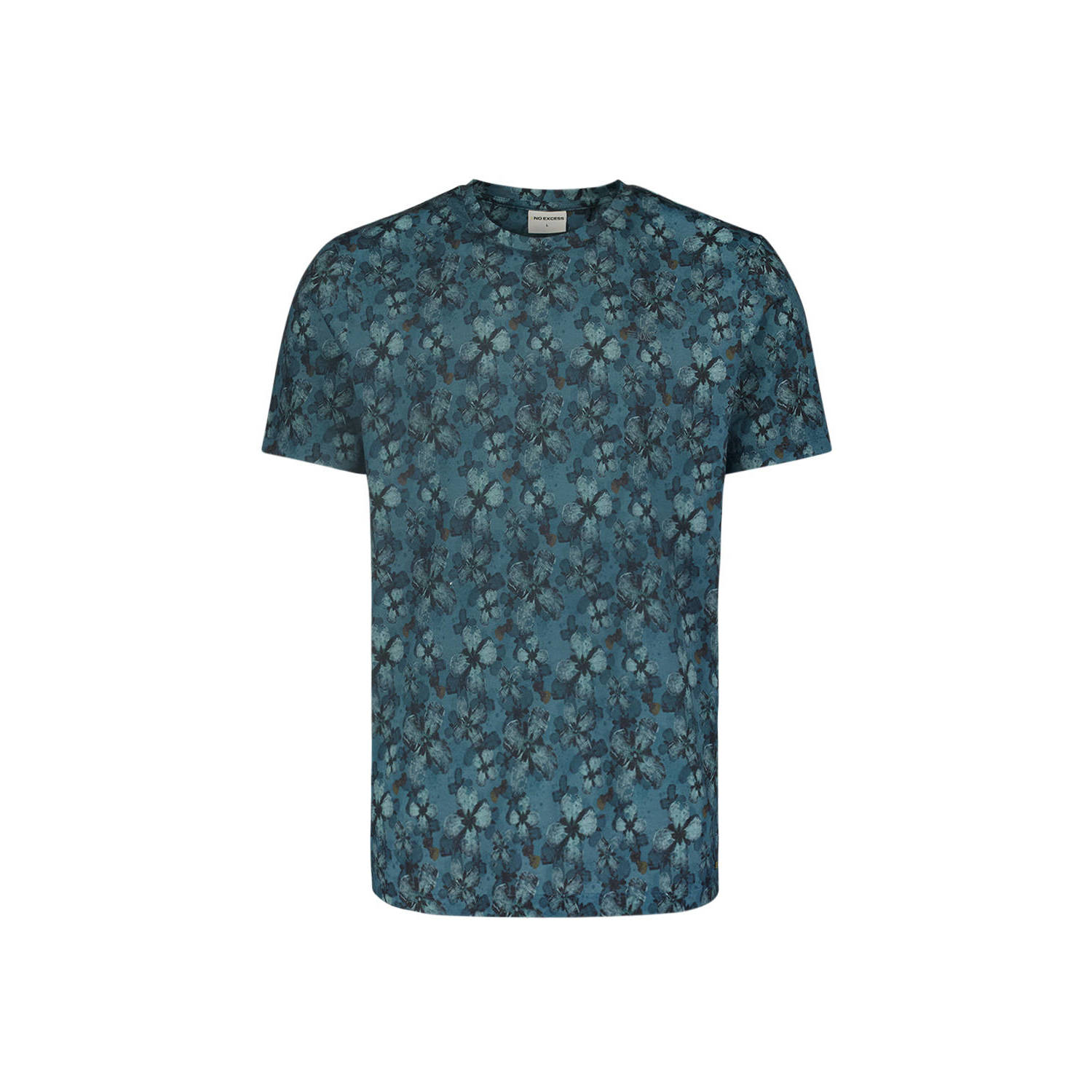 No Excess regular fit T-shirt met all over print cloud