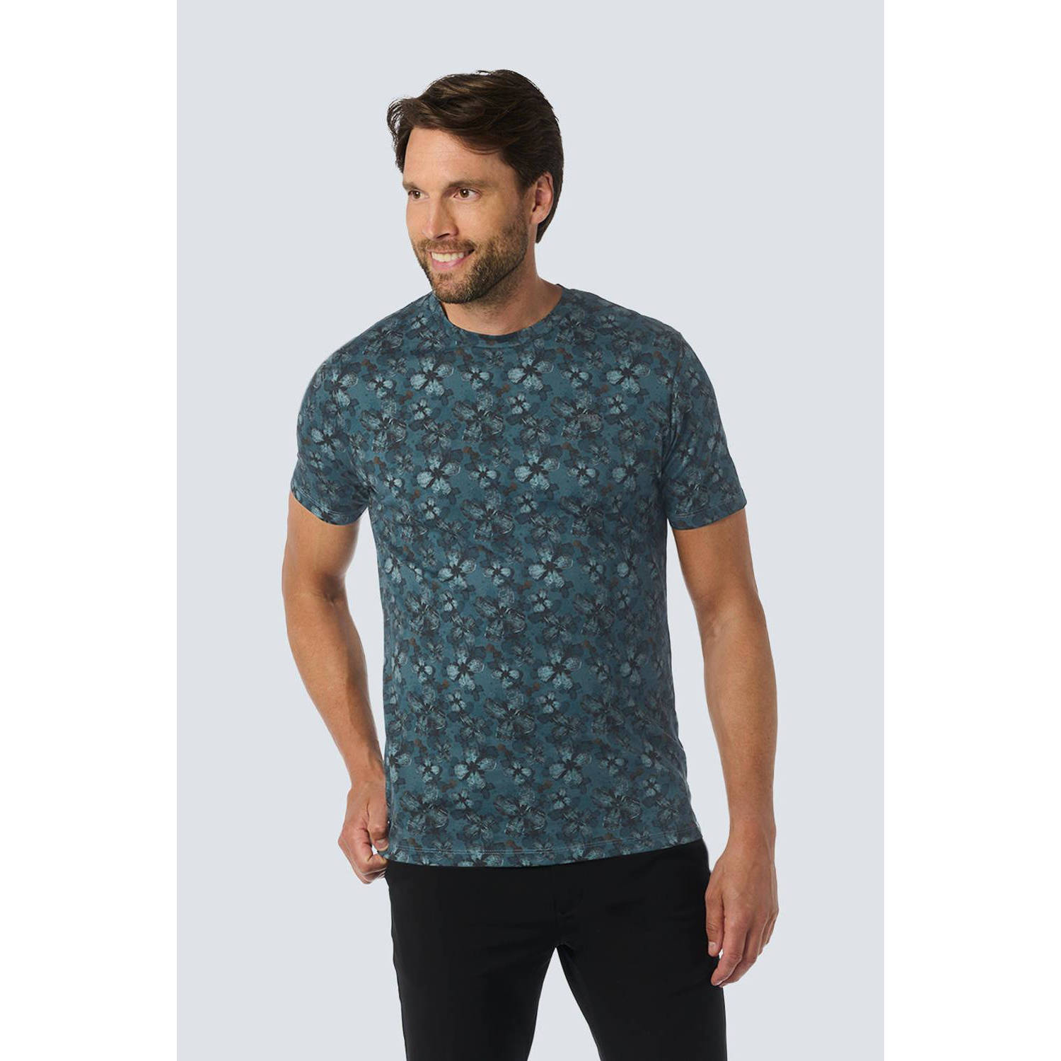 No Excess regular fit T-shirt met all over print cloud